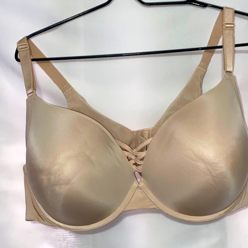 TORRID CURVE WO SIZE 46DD Elegant Tan Women's Bra UNDERWIRE‎ PADDED ADJ STRAPS